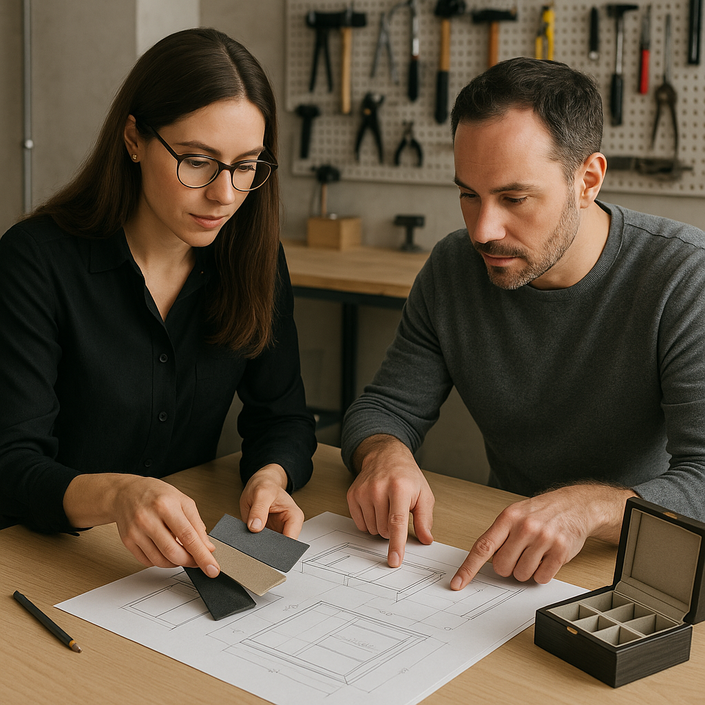 Design team in a collaborative workshop