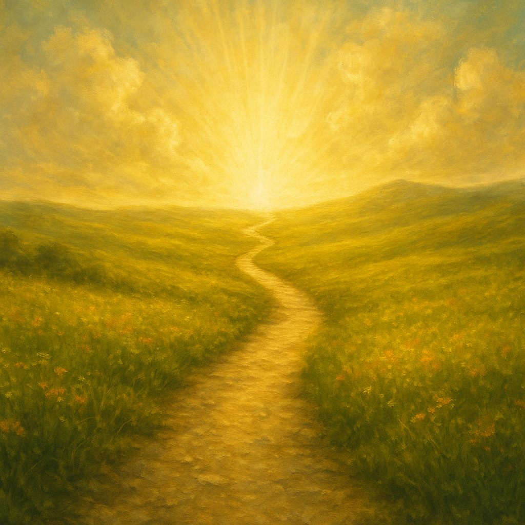 Caminho simbolizando a jornada espiritual