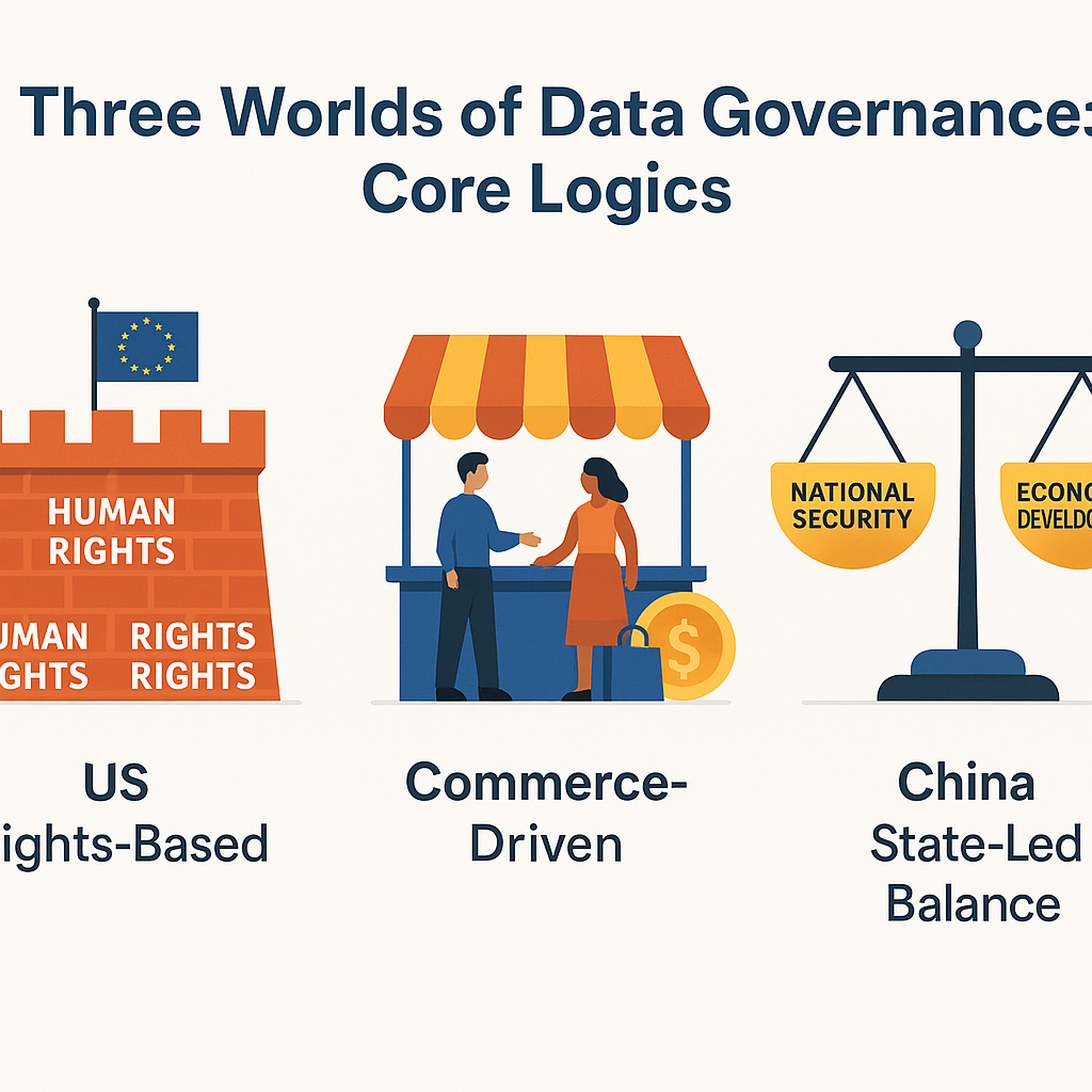 Three Worlds of Data Governance: Core Logics