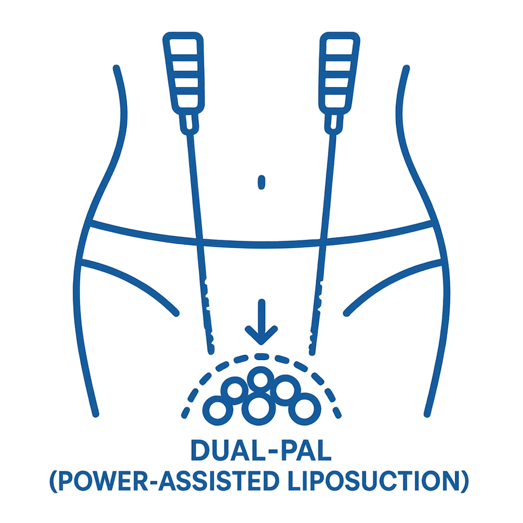 Dual-PAL sequencing for ergonomic and efficient liposuction
