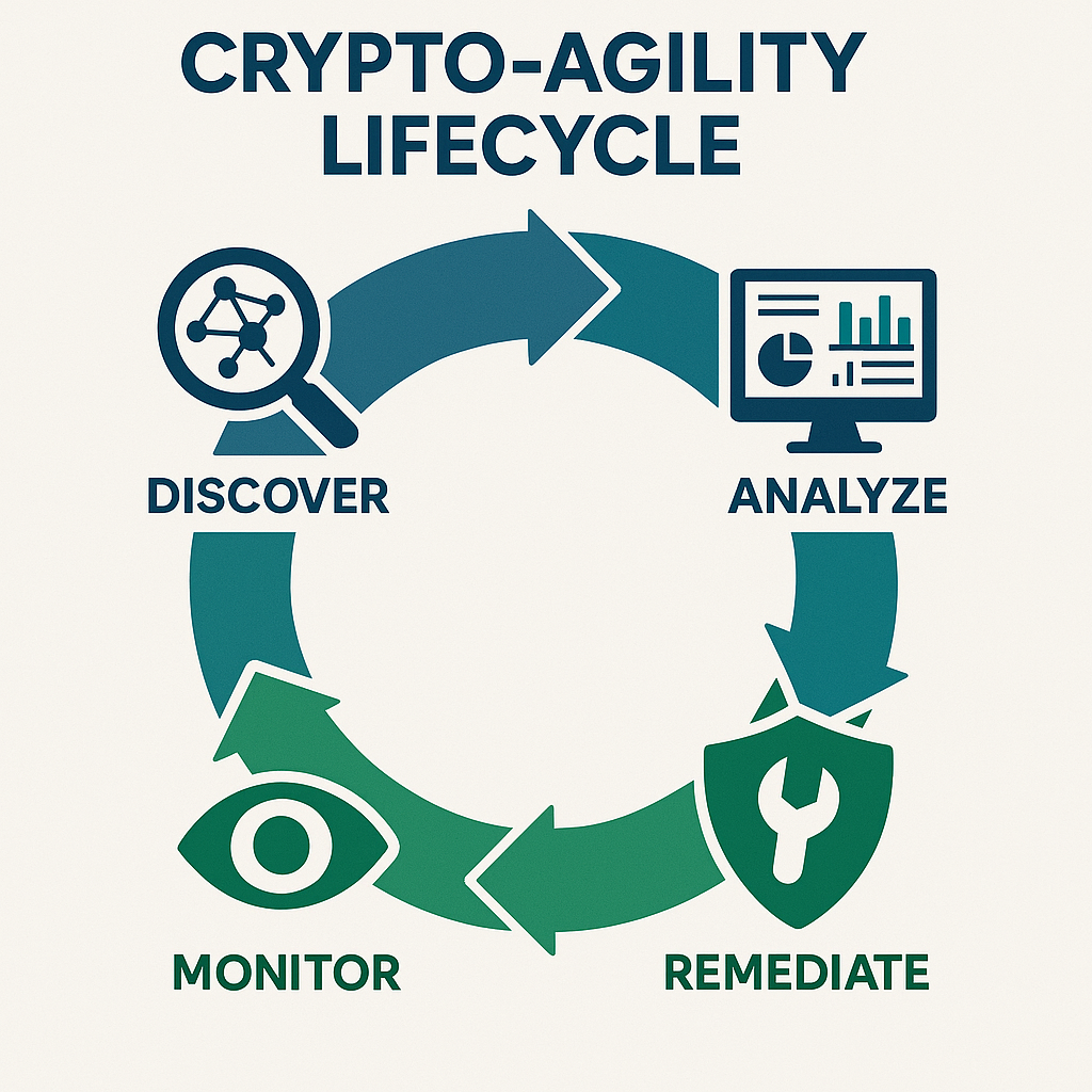 密码敏捷性生命周期信息图