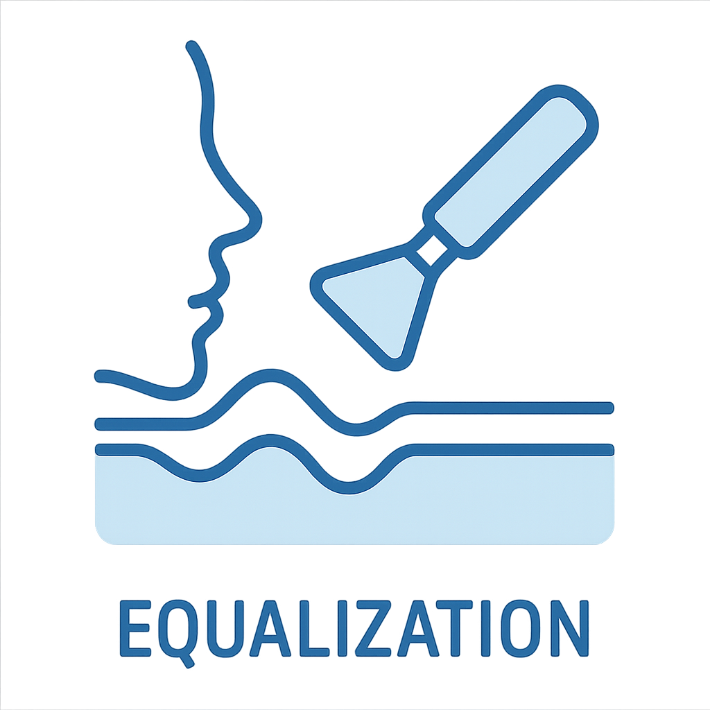 Equalization concept: final smoothing pass for contour refinement