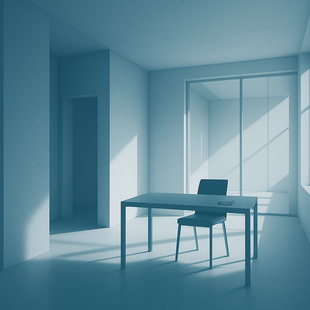 Stylized interior of a modern retail space