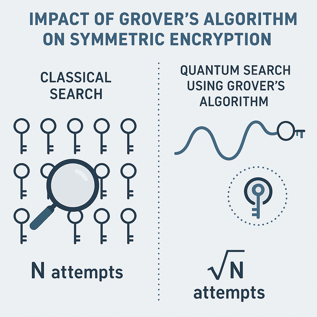 Grover算法对对称加密的影响示意图