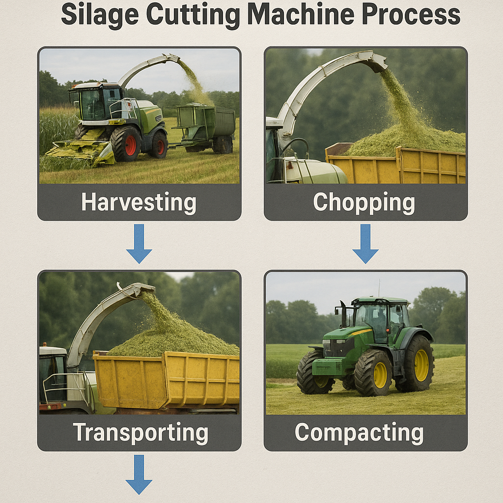 Silage machine infographic