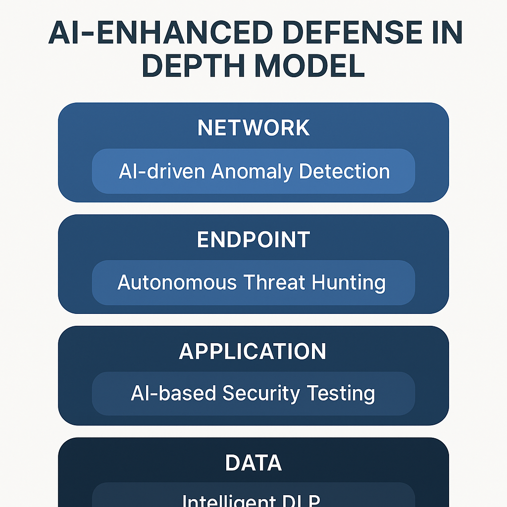 AI增强的纵深防御分层模型